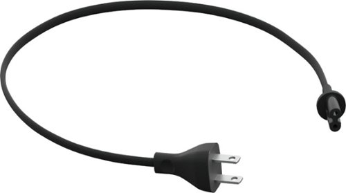 Sonos - 1.6' Power Cable for Play:5, Beam and Amp - Black