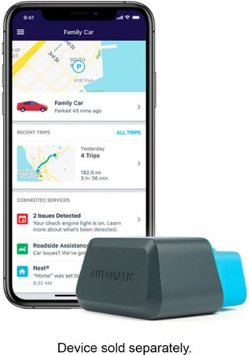 Automatic - Connected Car Assistant Adapter and Service - Blue-Front_Standard 