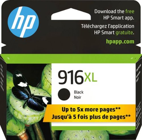 HP - 916XL High-Yield Ink Cartridge - Black