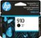 HP - 910 Standard Capacity Ink Cartridge - Black-Front_Standard
