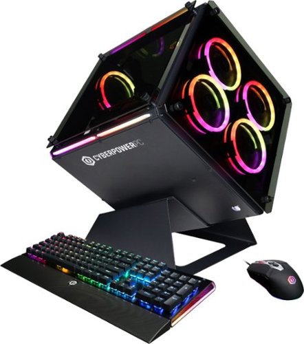 CyberPowerPC - Gaming Desktop - Intel Core i7-9700F - 16GB Memory - NVIDIA GTX 1660 Ti - 2TB HDD + 240GB SSD - Black-Front_Standard 