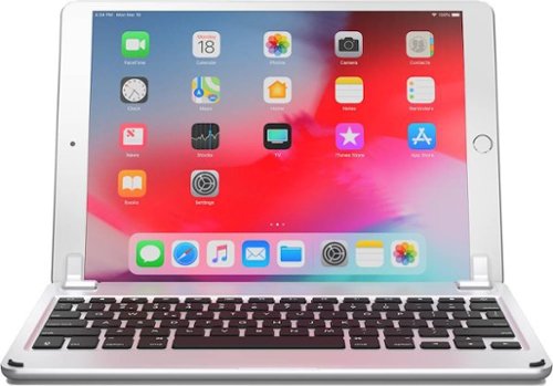Brydge - Series II Wireless Keyboard for Apple® iPad® Air (2019) and 10.5-inch iPad Pro - Silver