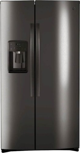 GE - 21.8 Cu. Ft. Side-by-Side Counter-Depth Refrigerator-Front_Standard 