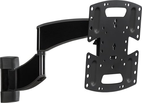 

SANUS Elite - Advanced Full-Motion TV Wall Mount for Most TVs 19"-43" up to 35 lbs - Black Brushed Metal
