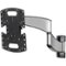 SANUS Elite - Advanced Full-Motion TV Wall Mount for Most TVs 19"-43" up to 35 lbs - Tilts, Swivels, and Extends up to 16" From Wall - Silver Brushed Metal-Front_Standard