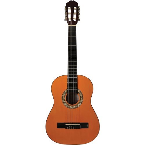 Carlo Robelli - 6-String 1/2 Size Acoustic Guitar - Yellow-Front_Standard 