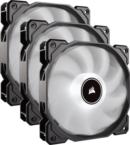 CORSAIR - Air Series LED AF120 (2018) 120mm Case Cooling Fan Kit - White
