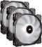 CORSAIR - Air Series LED AF120 (2018) 120mm Case Cooling Fan Kit - White-Front_Standard 