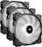 CORSAIR - Air Series LED AF120 (2018) 120mm Case Cooling Fan Kit - White-Front_Standard