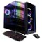 CyberPowerPC - Gaming Desktop - AMD Ryzen 5 2600 - 8GB Memory - NVIDIA GeForce RTX 2060 - 2TB HDD + 240GB SSD - Black-Front_Standard