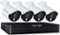 Night Owl - C20X Series 8-Channel, 4-Camera Indoor/Outdoor Wired 1080p 1TB DVR Surveillance System - White/Black-Front_Standard 