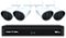Night Owl - 8-Channel, 4-Camera Indoor/Outdoor Wireless 1080p 1TB NVR Surveillance System - White/Black-Front_Standard