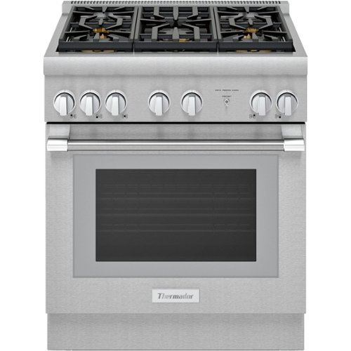 Thermador - Professional Series 4.4 Cu. Ft. Freestanding Dual Fuel Convection Range with Self-Cleaning and 5 Star Burners - Stainless steel
