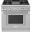 Front. Thermador - ProHarmony 5.0 Cu. Ft. Freestanding Gas Convection Range with ExtraLow Select Burners - Stainless Steel.