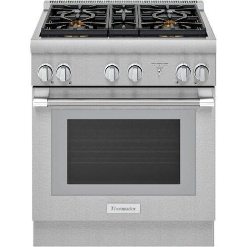 

Thermador - ProHarmony 4.4 Cu. Ft. Freestanding Dual Fuel Convection Range with Self-Cleaning and 4 Star Burners - Stainless steel