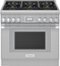 Thermador - Pro Harmony 5.0 Cu. Ft. Freestanding Gas Convection Range with ExtraLow Select Burners - Stainless Steel-Front_Standard
