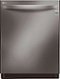 LG - 24" Top Control Built-In Dishwasher with Stainless Steel Tub - Black Stainless Steel-Front_Standard