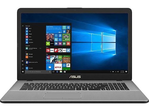 ASUS - 17.3" Gaming Laptop - Intel Core i7 - 16GB Memory - NVIDIA GeForce GTX 1050 - 1TB Hard Drive + 256GB SSD - Metal Star Gray-Front_Standard 