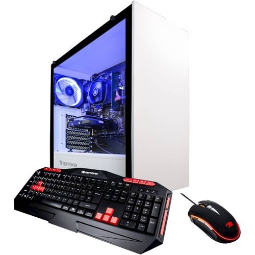 iBUYPOWER - Gaming Desktop - AMD Ryzen 5 2600 - 8GB Memory - GTX 1660 Ti 6GB - 1TB HDD + 240GB SSD - Black/White-Front_Standard 