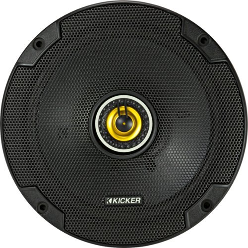 KICKER - CS Series 6-3/4" 2-Way Car Speakers with Polypropylene Cones (Pair) - Yellow/Black