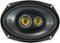 KICKER - CS Series 6" x 9" 3-Way Car Speakers with Polypropylene Cones (Pair) - Yellow/Black-Front_Standard 