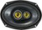 KICKER - CS Series 6" x 9" 3-Way Car Speakers with Polypropylene Cones (Pair) - Yellow/Black-Front_Standard