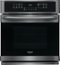 Frigidaire - Gallery 27" Built-In Single Electric True Convection Wall Oven - Black Stainless Steel-Front_Standard 