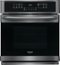 Frigidaire - Gallery 27" Built-In Single Electric True Convection Wall Oven - Smudge-Proof® Black Stainless Steel-Front_Standard