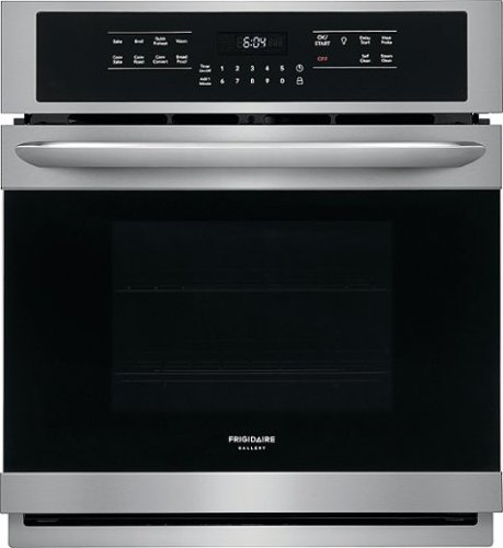 Frigidaire - Gallery 27" Built-In Single Electric True Convection Wall Oven - Stainless steel