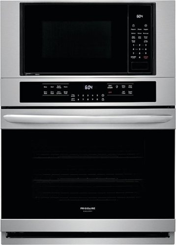 Frigidaire - Gallery Series 30" Double Electric Convection Wall Oven with Built-In Microwave - Stainless steel