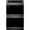 Frigidaire - Gallery Series 30" Built-In Double Electric Convection Wall Oven - Black Stainless Steel-Front_Standard