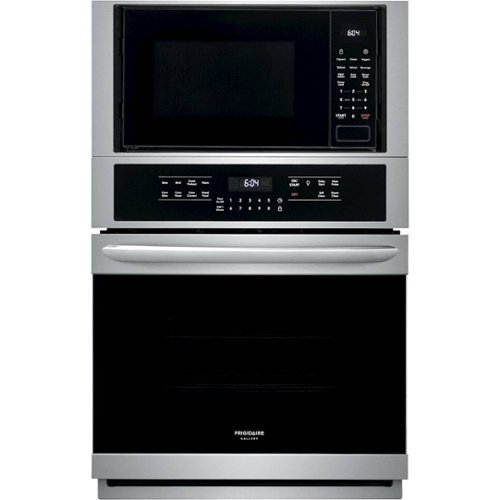 Frigidaire - Gallery Series 27" Double Electric Convection Wall Oven with Built-In Microwave - Stainless steel