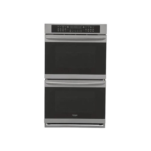 Frigidaire - Gallery Series 27" Built-In Double Electric Convection Wall Oven - Black stainless steel