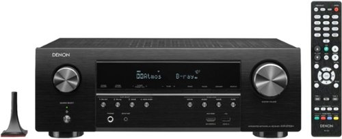Denon - AVR-S750H Receiver, 7.2 Channel (165W x 7) - 4K Ultra HD Home Theater (2019) | Music Streaming - Black