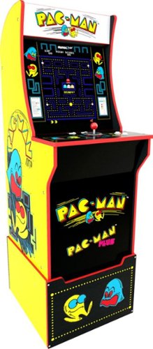 Arcade1Up - Pac-Man Arcade Cabinet with Riser - Black-Angle_Standard 