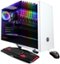 CyberPowerPC - Gaming Desktop - AMD Ryzen 5 1600 - 8GB Memory - NVIDIA GeForce GTX 1660 Ti - 1TB HDD + 120GB SSD - White-Front_Standard