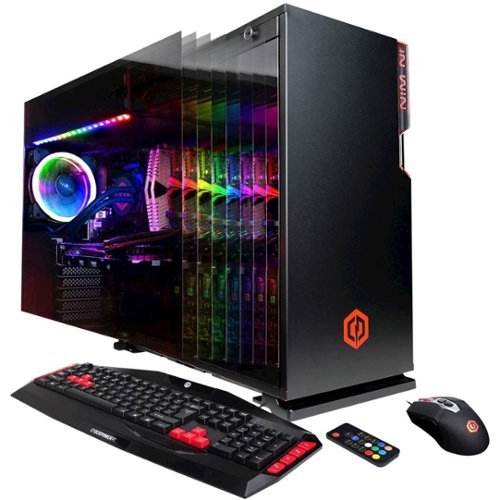 CyberPowerPC - Gaming Desktop - AMD Ryzen 7 2700X - 16GB Memory - NVIDIA GeForce RTX 2080 Ti - 2TB HDD + 512GB SSD - Black-Front_Standard 