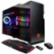 CyberPowerPC - Gaming Desktop - AMD Ryzen 7 2700X - 16GB Memory - NVIDIA GeForce RTX 2080 Ti - 2TB HDD + 512GB SSD - Black-Front_Standard