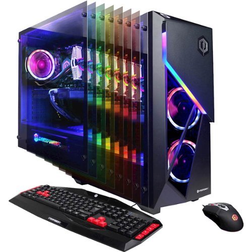 CyberPowerPC - Gamer Supreme Liquid Cool Gaming Desktop - Intel Core i7 - 16GB - AMD Radeon VII - 3TB HDD + 1TB SSD - Black-Front_Standard 