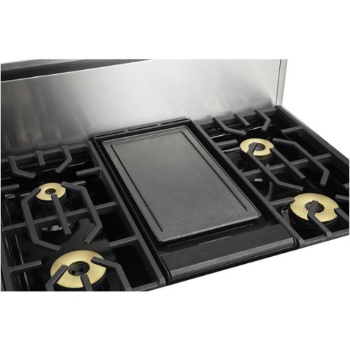 Viking - ViChrome Griddle for Gas Ranges and Gas Rangetops - Black