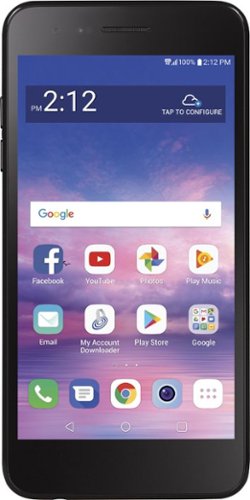  LG - Rebel 4 LTE with 16GB Memory Prepaid Cell Phone - Black
