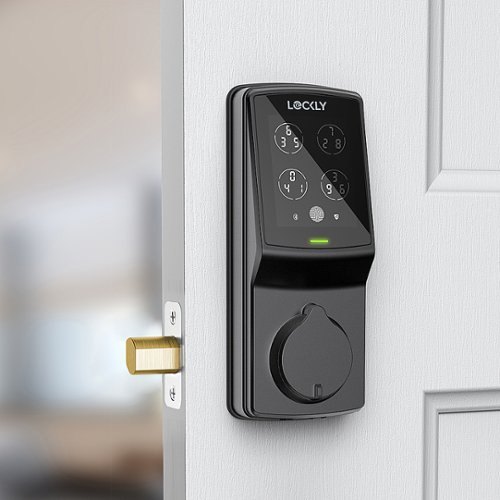 Lockly Secure Plus Smart Lock Replacement Deadbolt with 3D Biometric Fingerprint/App/Physical Key - Matte Black SHOP ONLINE