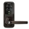 Lockly - Secure Plus Smart Lock Bluetooth Replacement Latch with Touchscreen/Fingerprint Sensor/Key Access/Auto Lock - Venetian Bronze-Front_Standard