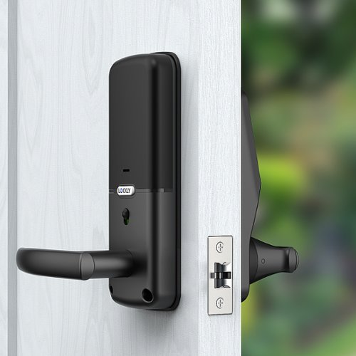 Lockly Secure Plus Smart Lock Bluetooth Replacement Latch with Touchscreen/Fingerprint Sensor/Key Access/Auto Lock - Matte Black WHERE TO BUY