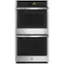 Front. GE Profile - 27" Smart Built-In Convection Double Wall Oven - Stainless Steel.