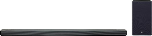  LG - 5.1.2-Channel 570W Soundbar System with Wireless Subwoofer and Dolby Atmos with Google Assistant - Black