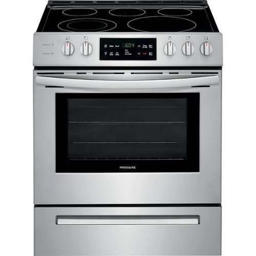 Frigidaire - 5.0 Cu. Ft. Self-Cleaning Freestanding Electric Range - Stainless steel