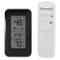 AcuRite - Wireless Digital Thermometer for Indoor and Outdoor Temperature with Clock - White/Black-Front_Standard