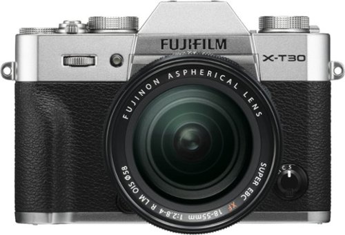 Fujifilm - X Series X-T30 Mirrorless Camera with 18-55mm Lens - Silver-Front_Standard 