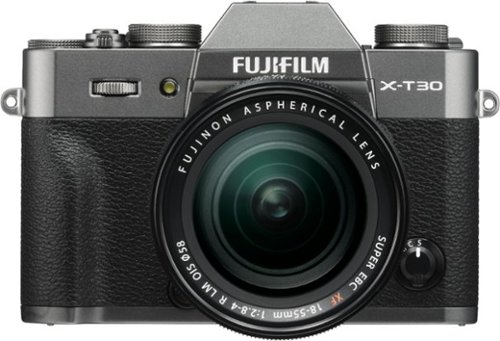 Fujifilm - X Series X-T30 Mirrorless Camera with 18-55mm Lens - Charcoal Silver